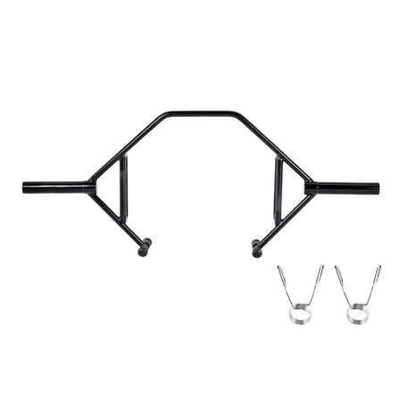 Dranite Trap Hex Bar, 2" Open End Barbell Frame, 800 lbs Capacity with Knurled Grips - Shrug Bar for Weightlifting, Squats, Deadlifts - Home Gym Strength Training Equipment