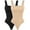 2 packs: Black+Beige, variant on MANIFIQUE Shapewear Bodysuits for Women Seamless Tummy Control Compression Low Back Thong Bodysuit