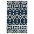 thumbnail image 2 of SAFAVIEH Abstract Torrey Geometric Wool Area Rug, Navy/Ivory, 3' x 5', 2 of 12