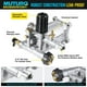 thumbnail image 5 of Bomba de hidrolavadora horizontal MUTURQ con eje de 3/4", fácil ajuste, 2500-3000 PSI, 2.5 GPM, repuesto OEM para Simpson, Honda GC 160, GC 190, Homelite, AR RMV 2.5G30, 5 of 5