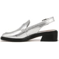 thumbnail image 3 of Franco Sarto Womens Giada Slingback Loafer Heel Silver Metallic 10M, 3 of 5