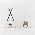 thumbnail image 4 of facefd Nordic Wooden Shelf Wall Decorative Shelf Wall Hanging Storage Rack Home Decor White, 4 of 6