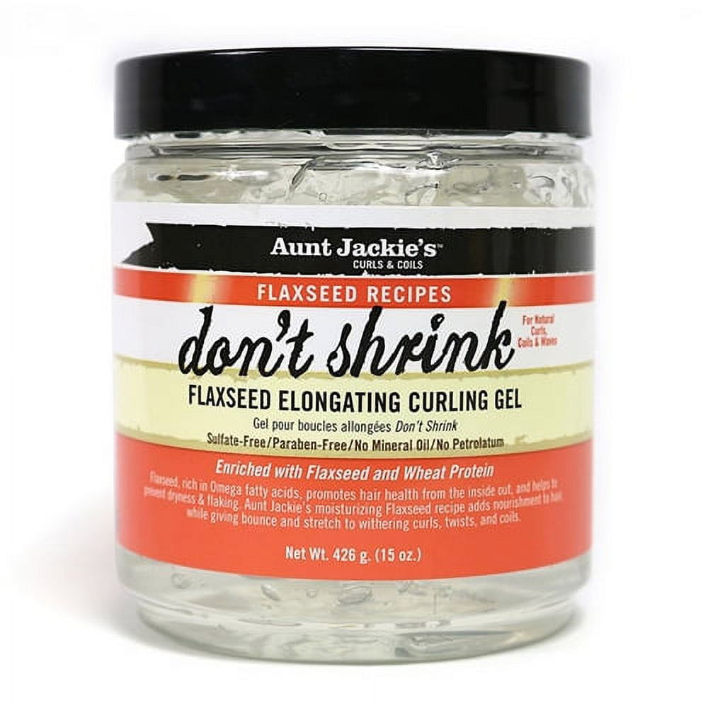 Aunt Jackie's Don't Shrink Flaxseed Elongating Curling Gel, 15 oz
