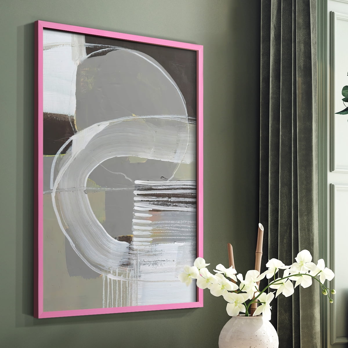 Arching Neutrals II in Paper Solid Wood 11 x 14 Framed Print