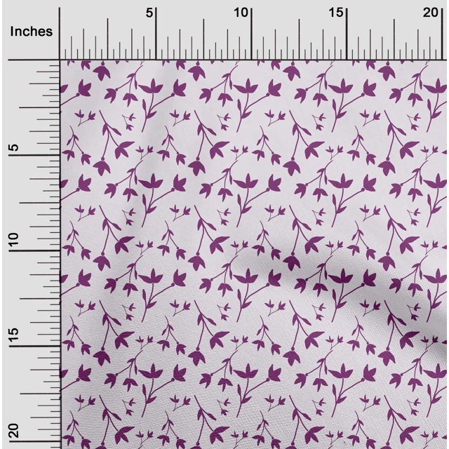 oneOone Polyester Lycra Rose Blush Tissu Floral Tissu pour Robe Tissu Imprimé Tissu au Mètre 56 Pouces de Large