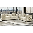 thumbnail image 7 of Valencia Modern Style Sofa in Gold Finish Made with Wood in Cream Color, 7 of 7