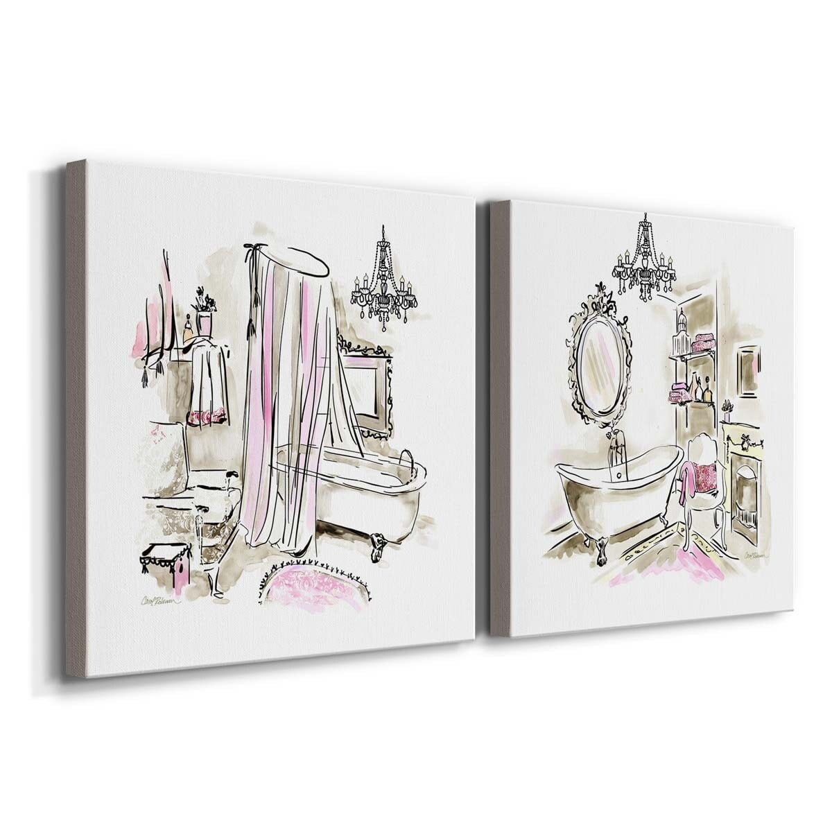 Happy Lemon - Premium Gallery Wrapped Canvas - Ready to Hang Set of 2 - 32 x 32 Each