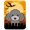 Silver - Gray, variant on Halloween Silver Gray Poodle Glass Cutting Board- Large