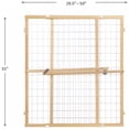 thumbnail image 3 of North States Brown 32 in. H X 29.5-50 in. W Wood Wire Mesh Gate, 3 of 6