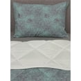 thumbnail image 3 of Floral Comforter & Sham Bedding Set, Hand Drawing Style Aster Flowers in Retro Colors Romantic Nature, 3 pcs Duvet Set Microfiber Filling Quilt, 5 Sizes, Dark Sea Green Maroon, by Ambesonne, 3 of 4
