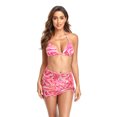 thumbnail image 2 of Cismea Bikini para Mujer Traje de BañO de 3 Piezas Tankini con Hilo Largo para Cubrir（Rosa） Cismea bañador, 2 of 2