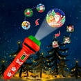 thumbnail image 3 of Agiferg Projection Flashlight Light Toys Early Knowledge Picture Christmas Pattern Stalls Toys Flashlight Christmas Projector Realistic 24 Patterns Santa Christmas Tree, 3 of 6