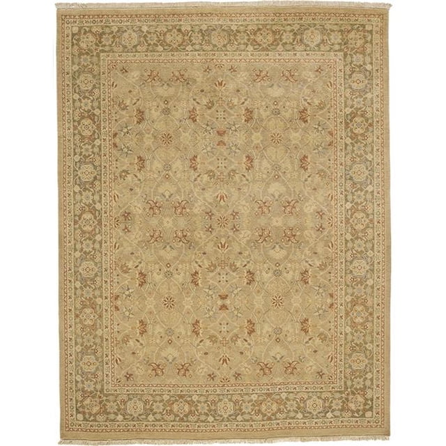 Due Process Stable Trading Kandahar Tabriz Gold & Dark Gold Area Rug, 6 x 9 ft.