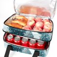 thumbnail image 5 of Christmas Double Layered Insulated and Refrigerated Large Capacity Lunch Bag with Two Compartments - 7.1x11.4x16.1 Inches - Hand Carry Lunch Bags, 5 of 6