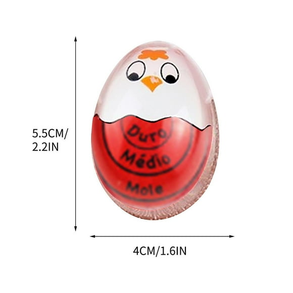 potrochi Egg Timer Sensitive Hard & Soft Boiled Color Changing Indicator, Egg Timer for Boiling Eggs Soft Hard Boiled Egg Timer That Changes Color When Done