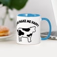 thumbnail image 3 of CafePress - Cows Make Me Happy - 11 oz Ceramic Mug - Novelty Coffee Tea Cup, 3 of 4