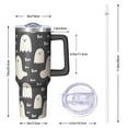 thumbnail image 3 of Halloween 40oz Insulated Stainless Steel Travel Tumbler with Handle and Straw – Keeps Beverages Hot for 8 Hours and Cold for 12, Perfect for Fall Sips, Ideal for Women and Girls During Spooky Season., 3 of 7