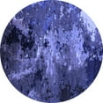 thumbnail image 1 of Ahgly Company Indoor Round Oriental Blue Industrial Area Rugs, 5' Round, 1 of 4