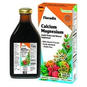 Floradix Calcium and Magnesium Liquid Salus Liquid, 17 oz, 2 Pack