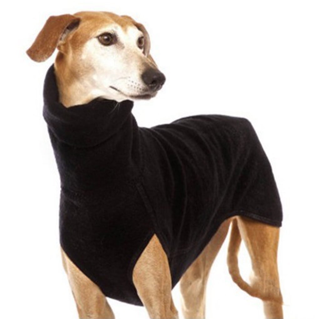 fastboy Winter High Collar Jumpers Sweater For Large Dogs Durable And Stylish Comfortable Wear Plush black S