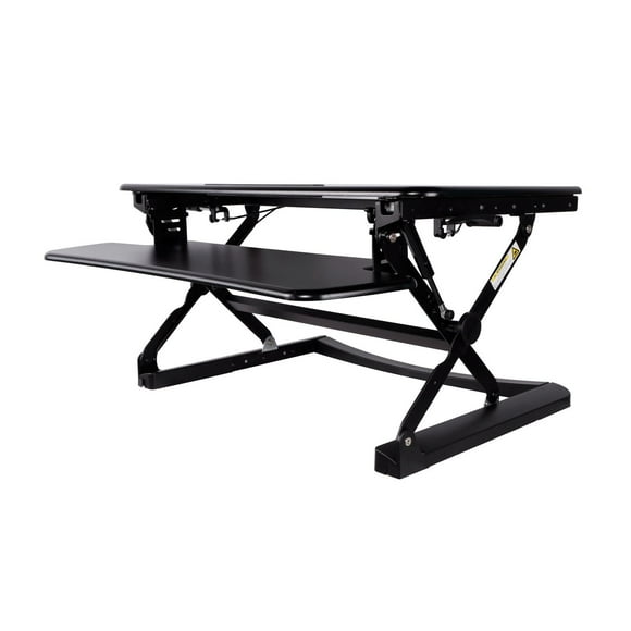 TygerClaw TYDS13015 Ergonomic Sit-Stand Desktop Workstation Black Stand