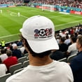 thumbnail image 6 of Lypsnake 2026 Soccer Hat,USA Canada Mexico Host Countries Flag Pattern Embroidered Soft Cotton Baseball Cap With Adjustable Strap,Sports Headwear For Sports Game Stadium Fan Matching Outfit, 6 of 6