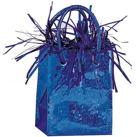 Gift Bag Shaped Balloon Weight, Royal Blue, 1ct