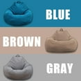 thumbnail image 2 of Housse de Fauteuil Poire en Velours pour Intérieur (Sans Remplissage), 2 of 7