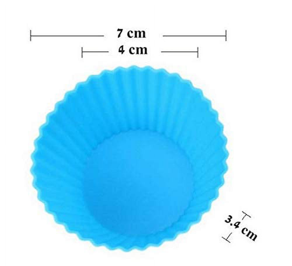 Artrylin Kitchen Supply Mini Muffin Silicone Baking Cups, Set of 15Pcs 