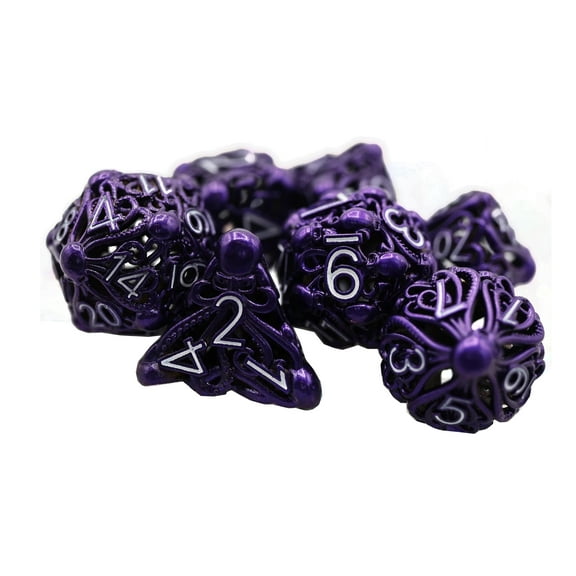 Foam Brain Games Mind Eater Hollow Poly Set - Electric Purple (7) New