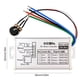 thumbnail image 5 of DC9-60V 9-60V PWM DC controlador velocidad del continuo 12V 24V 60V MAX 20A modulador ancho pulso interruptor controlador velocidad del, 5 of 9