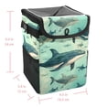 thumbnail image 5 of Whale Foldable Car Trash Bin with Lid and Leak-proof Hanging Storage Bag Mini Trash Can Car Garbage Can, 5 of 6