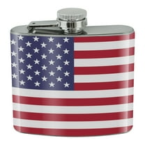 United States of America American USA Flag Stainless Steel 5oz Hip Drink Kidney Flask