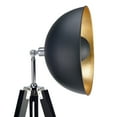 thumbnail image 5 of Teamson Home Tripod Floor Lamp Industrial Metal Dish Shade Black Fascino VN-L00019A, 5 of 5