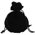 thumbnail image 2 of Mini Bolsas de Joyería VelvtyBlack 2Pzas Negro 7x9cm Terciopelo Bolsa en Forma de Calabaza., 2 of 2