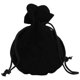 thumbnail image 2 of Bolsas de Terciopelo VelvtyBlack 25Pzas Negro 7x9cm Terciopelo Bolsa en Forma de Calabaza., 2 of 2