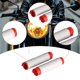 thumbnail image 5 of Juego de 2 fundas para puños de motocicleta, fundas de silicona, fundas universales suaves antivibración para manillar de motocicleta Blanco, 5 of 8