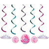 Creative Converting 5 Count Princess Party Dizzy Danglers, Pink