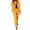 Yellow, variant on Aoochasliy Womens Pants Clothes Long Sleeve Solid Suit Pants Casual Elegant Business Suit Sets