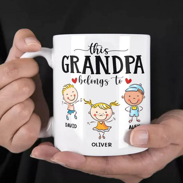 Grandpa Nutrition Facts Coffee Mug - Funny Gift For Grandfather From Grandkids 3 thumbnail image