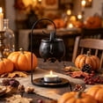 thumbnail image 6 of Hanging Iron Cauldron Oil Burner with Stand Hook - Essential Oil Wax Melts Burner Tealight - Enchanting Witches' Home Decor Element., 6 of 8