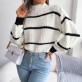 thumbnail image 4 of Striped Knitwear, Striped Knitting Pullover Casual For Women For Fall Winter ANGGREK BB1711, 4 of 6