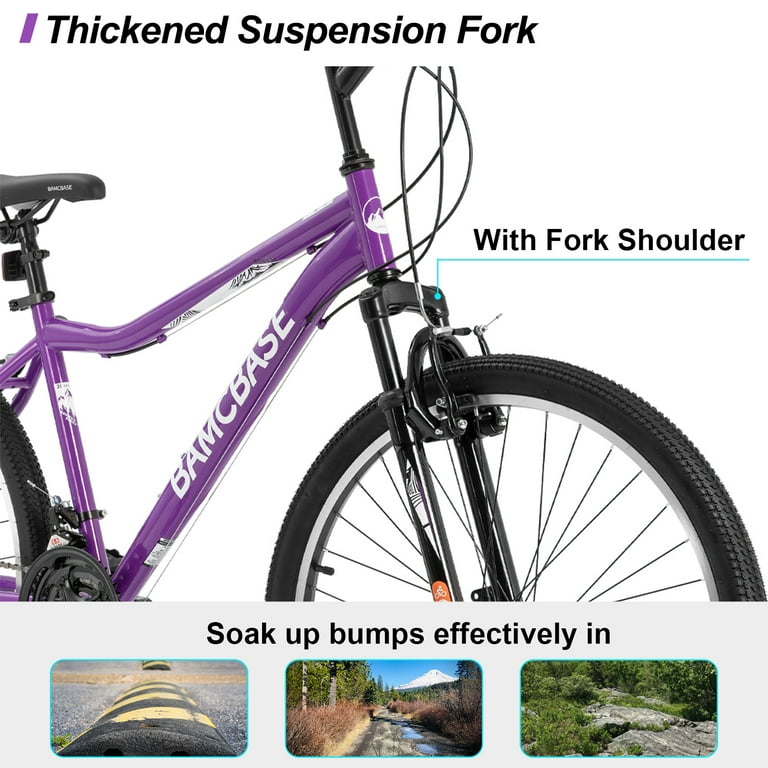 自転車　２６インチ　紫　TJ11578 Hiland Women's 26