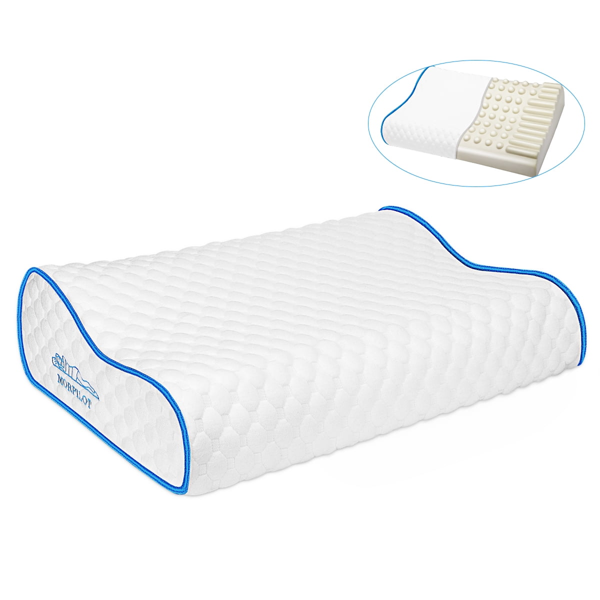 Morpilot Memory Foam Contour Pillow, Cervical Orthopedic Bed Pillow for