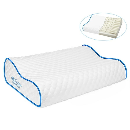 Morpilot Memory Foam Contour Pillow, Cervical Orthopedic Bed Pillow for Neck Support Pain Relief, Anti Snore , Side Back Stomach Sleeping etc - Washable Removable Cover