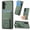 Green, variant on Case for Samsung Galaxy S26+ with Kickstand, Carbon Fiber Texture Wallet Case with Card Holder for Samsung Galaxy S26+ Magnetic Car Mount Shockproof Military Grade Protection Cover, Green