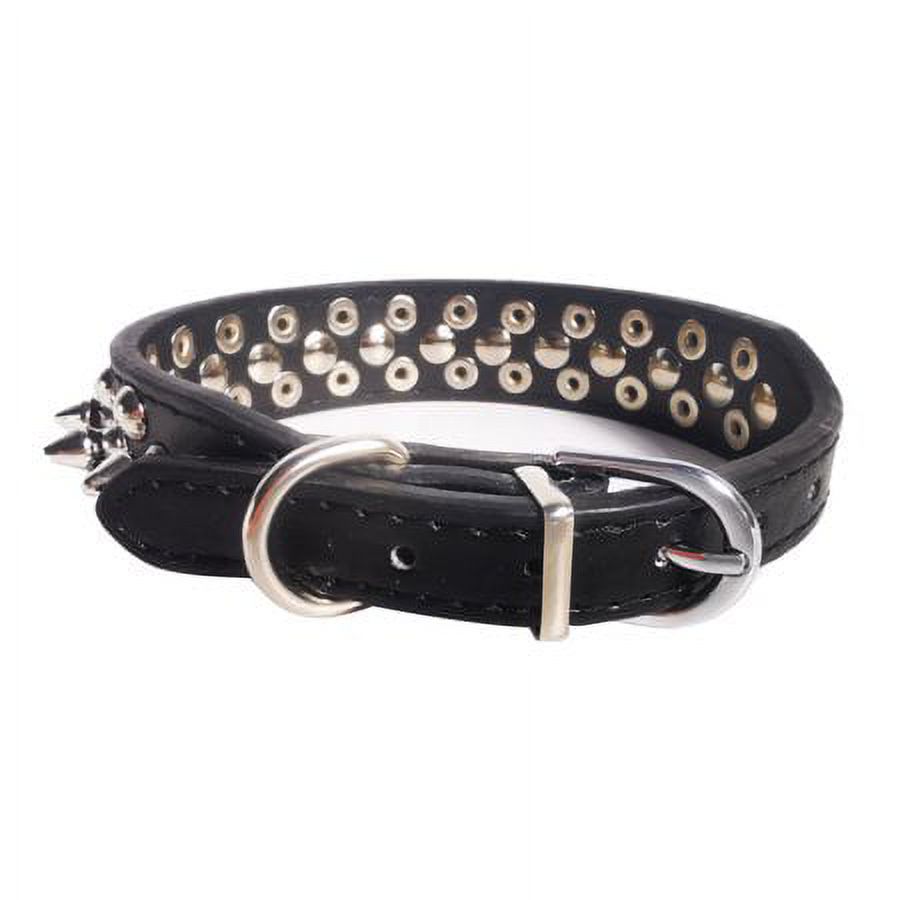 Percen Spiked Dog Collar, Adjustable PU Leather photo 4