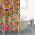 thumbnail image 5 of Boho Retro Floral Curtain 36x72, Quick-Dry Polyester with Plastic Rings, Cute White Daisy Bloom for Aesthetic Bathrooms, 5 of 5