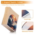 thumbnail image 4 of Tiger Waves Sun Clouds Sea Napkin Holder for Table Clear Napkin Stand Paper Holder Acrylic Organizer Dispenser Napkins for Dinner Kitchen Restaurant Room, 4 of 8