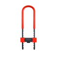 thumbnail image 1 of Candado de puerta para bicicleta con combinación en forma de U, candado de combinación de 4 dígitos para gimnasio escolar Rojo, 1 of 9